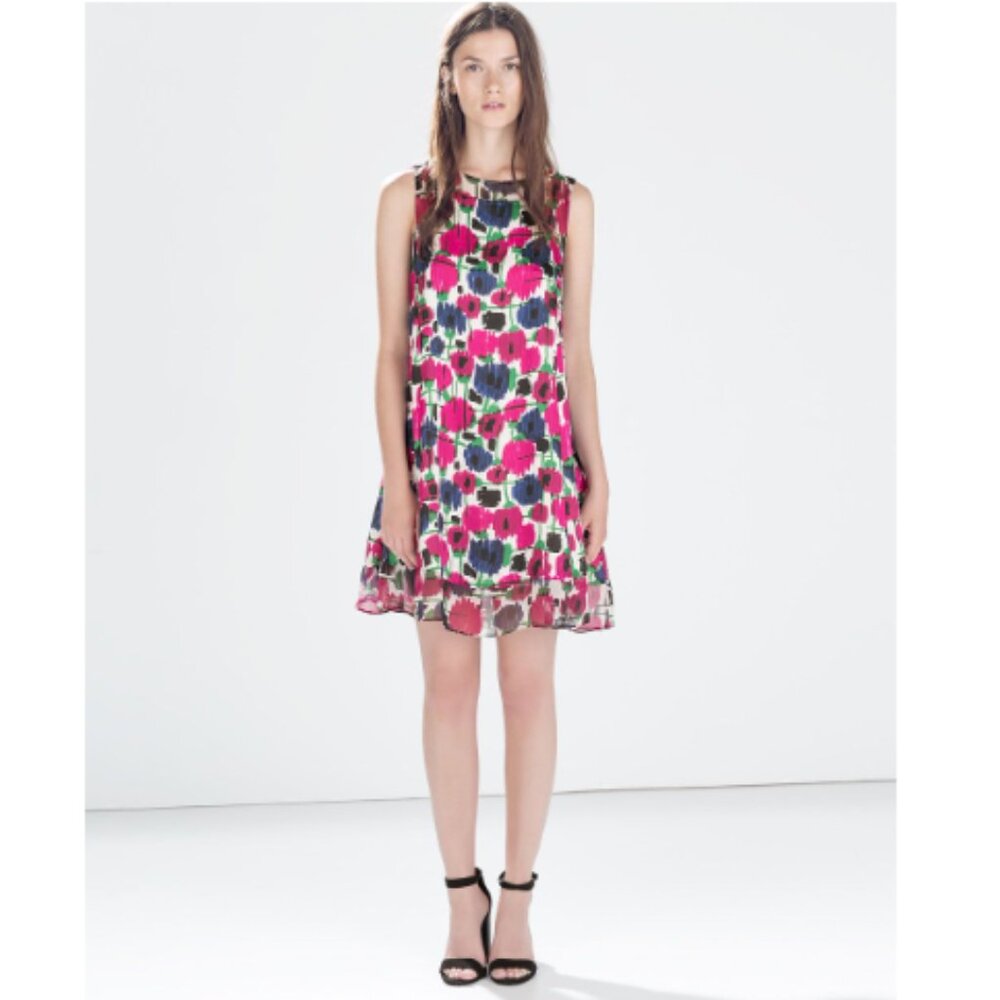 Zara Basic mini sleeveless dress (771)